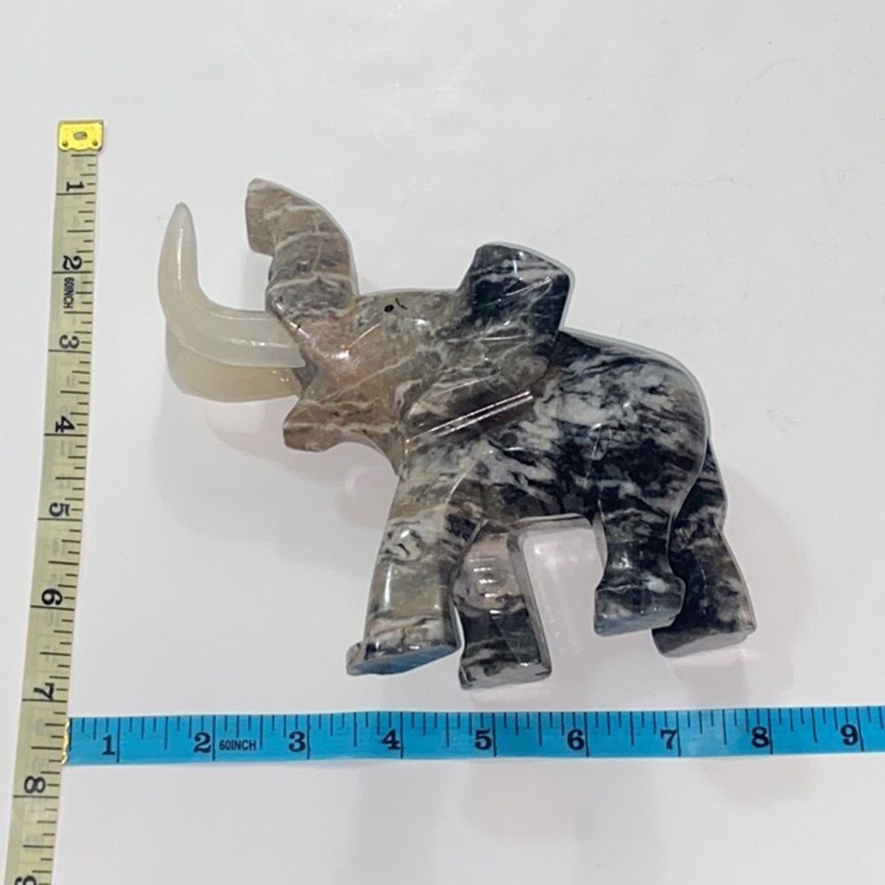 Vintage Elephant 🐘 Hand Carved Marble
